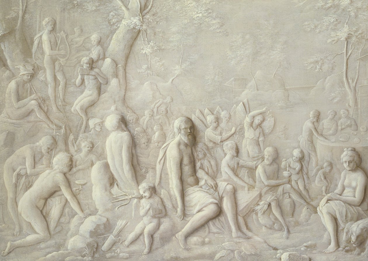 Una scena baccanale da Hendrick Kellner
