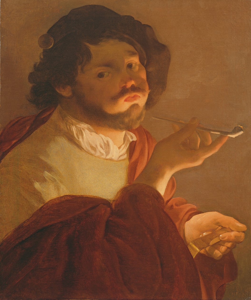 Un Bravo che fuma da Hendrick ter Brugghen