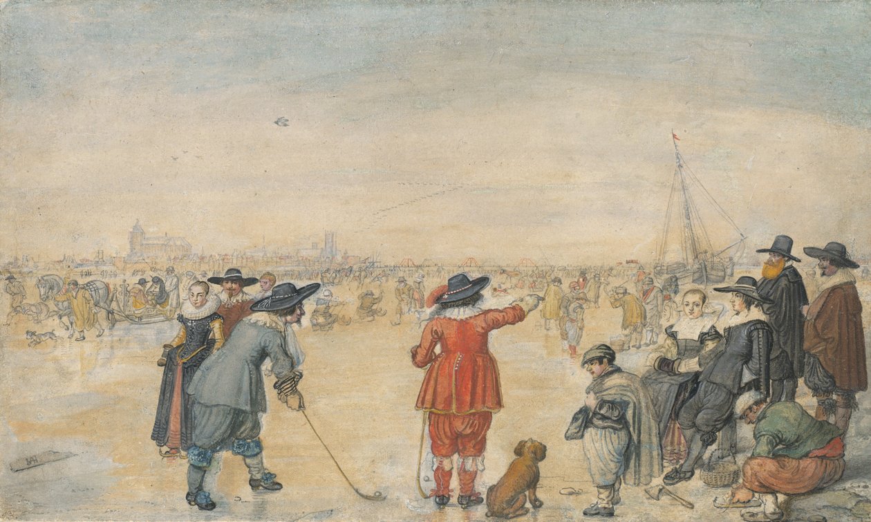 Giochi Invernali sul Fiume Ghiacciato Ijssel da Hendrick Avercamp