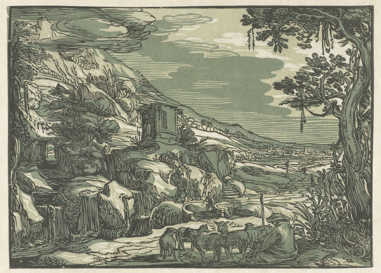 Paesaggio arcadico da Hendrick Goltzius (rejected attribution)