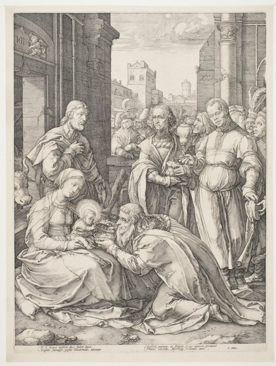 Adorazione dei Magi da Hendrick Goltzius
