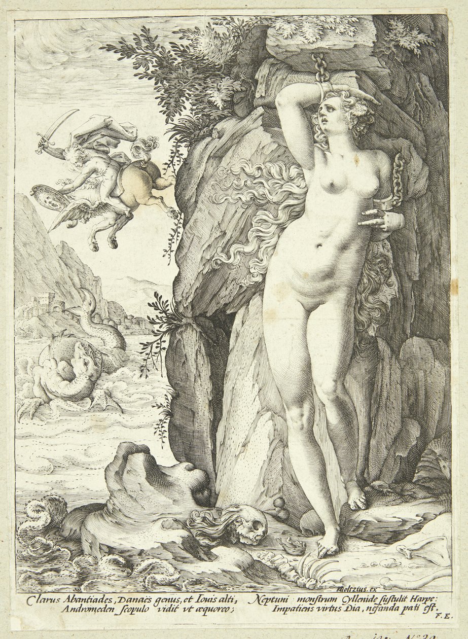 Andromeda liberata da Perseo da Hendrick Goltzius