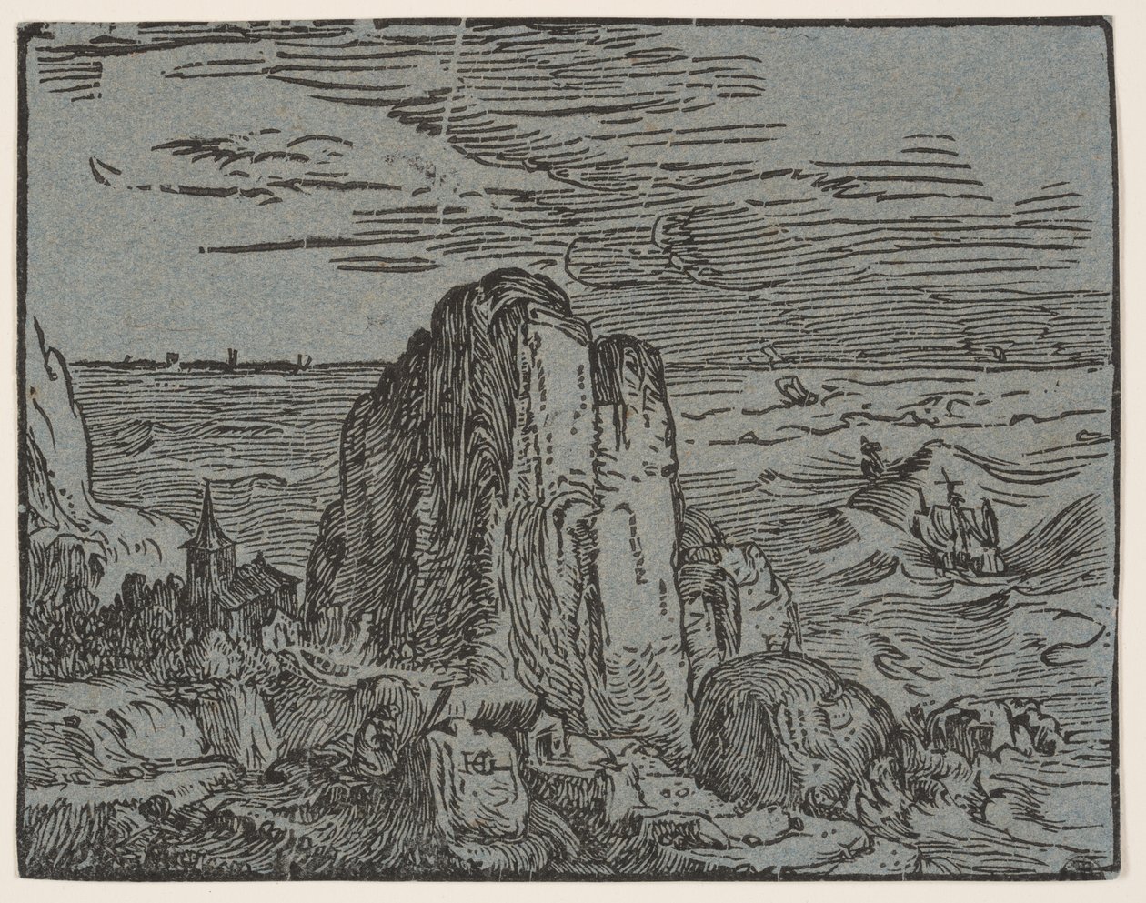 Scogliera in riva al mare da Hendrick Goltzius