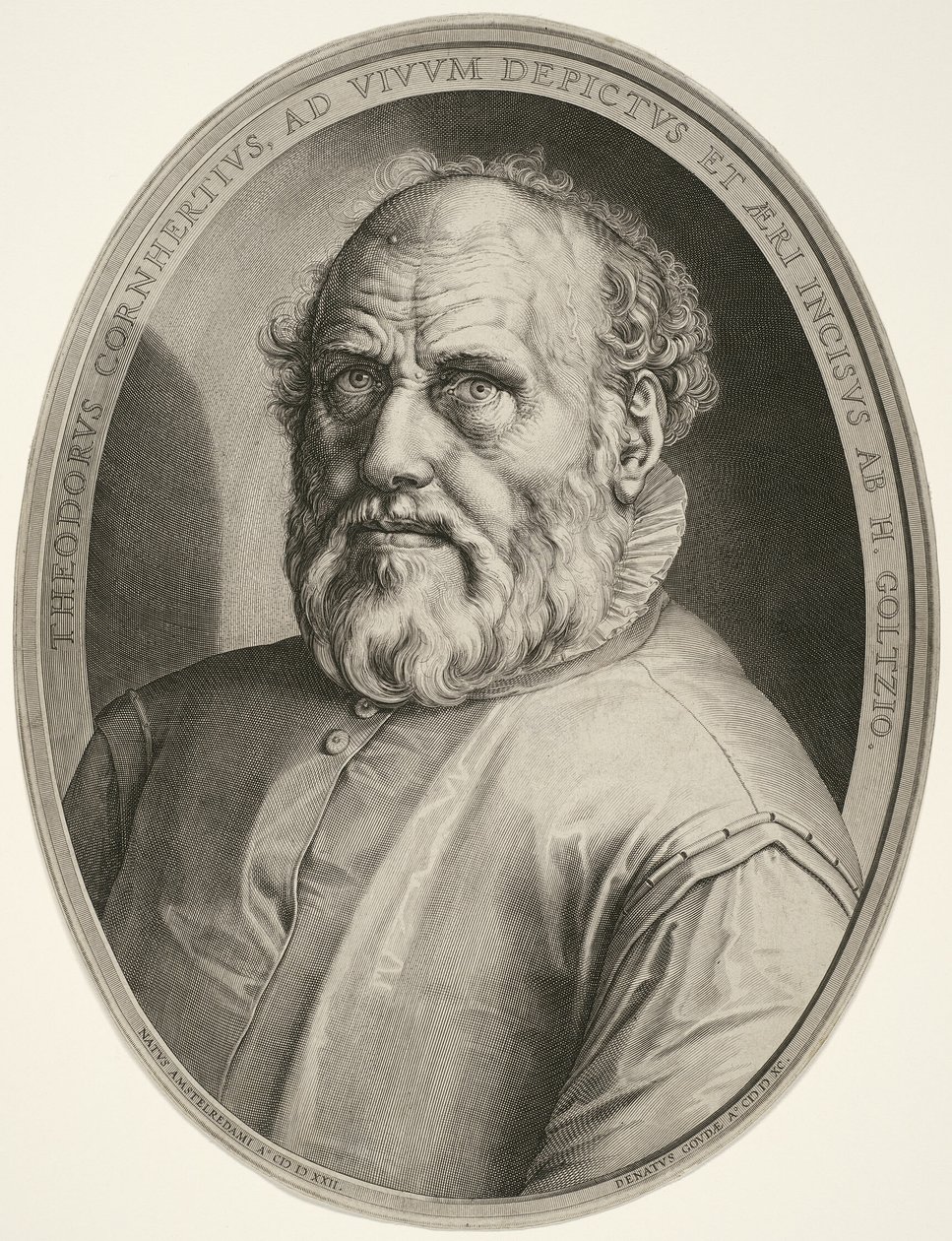 Dirck Volckertsz. Coornhert (senza cornice) da Hendrick Goltzius