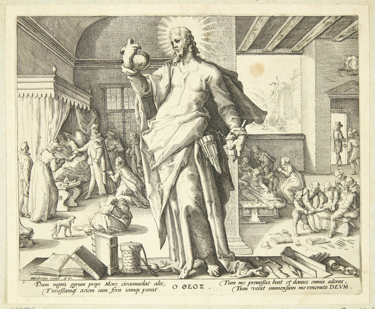 Il medico come dio da Hendrick Goltzius