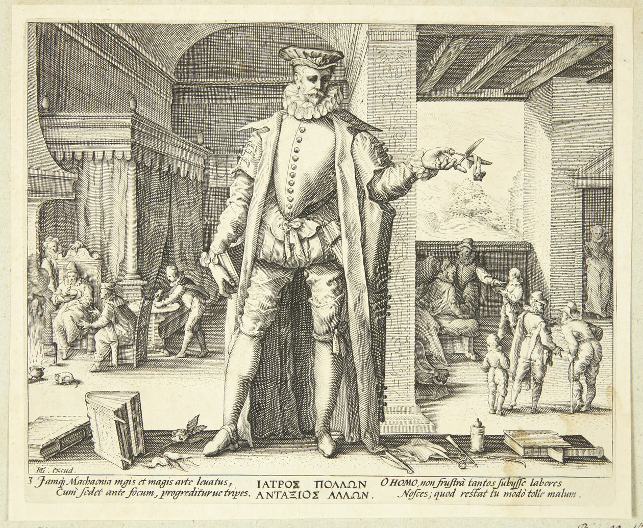 Il medico come uomo da Hendrick Goltzius