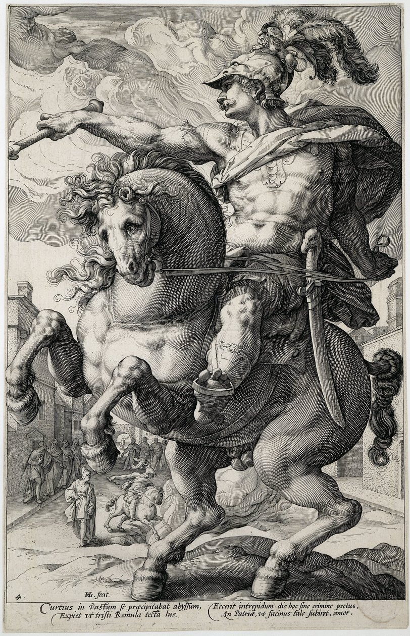 Marco Curzio da Hendrick Goltzius