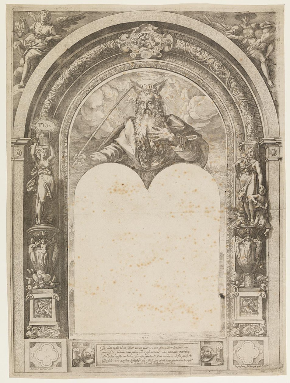 Mosè con le tavole della legge da Hendrick Goltzius