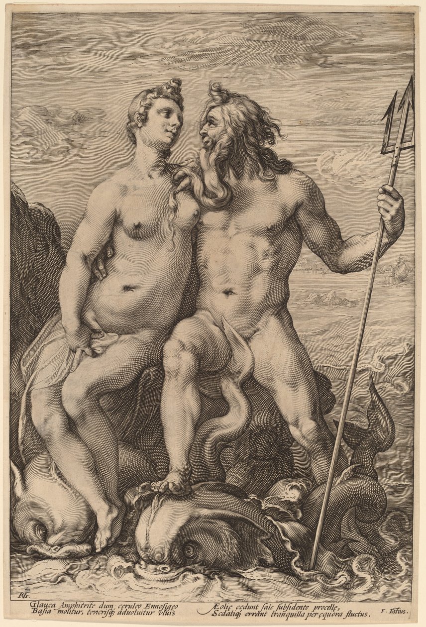 Nettuno e Anfitrite da Hendrick Goltzius