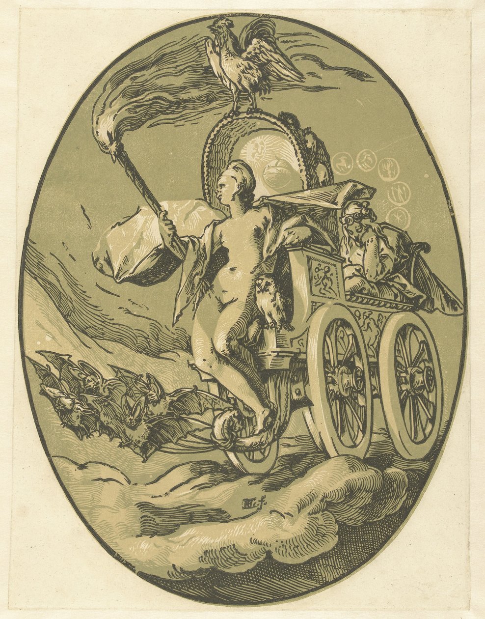 Nox (serie di dei e dee) da Hendrick Goltzius