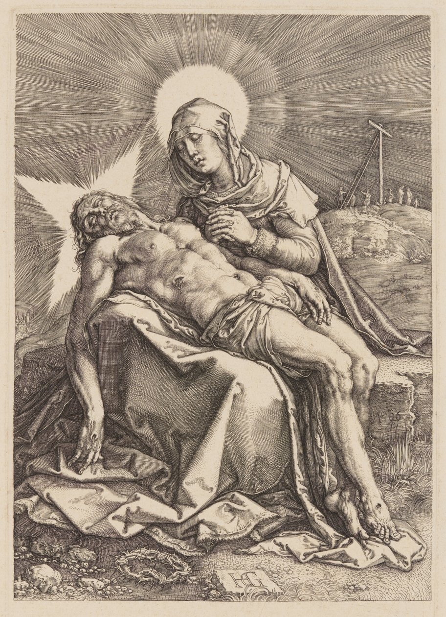 Pietà da Hendrick Goltzius