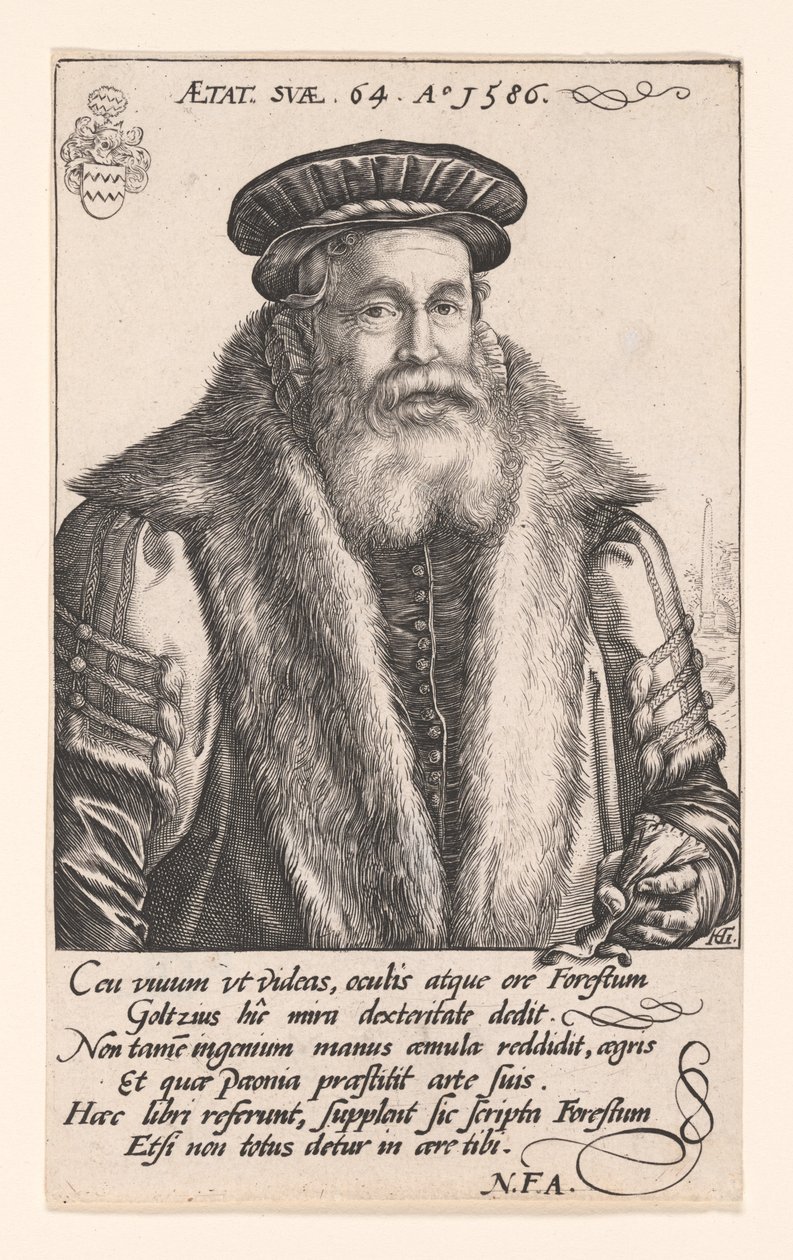 Pieter van Foreest (Petrus Forestus) da Hendrick Goltzius