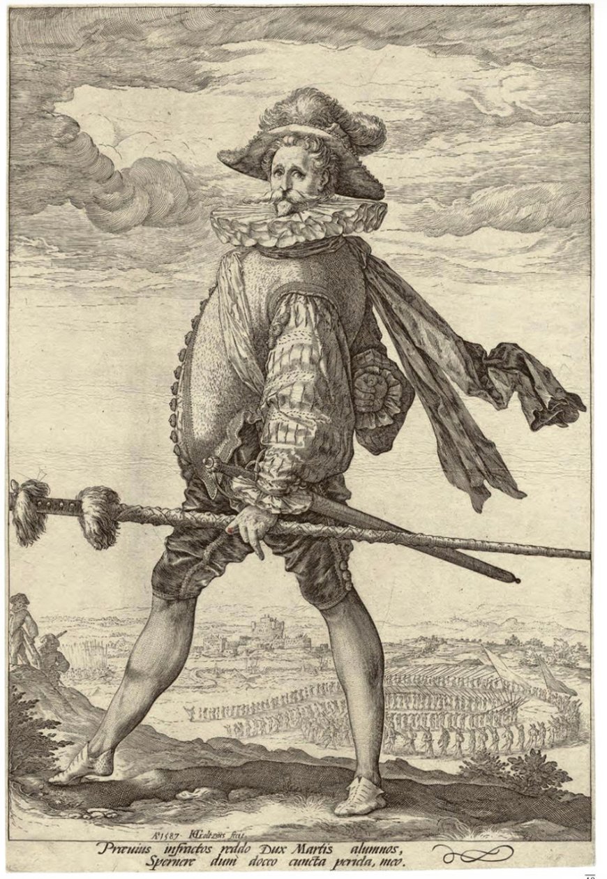 Il capitano della fanteria da Hendrick Goltzius
