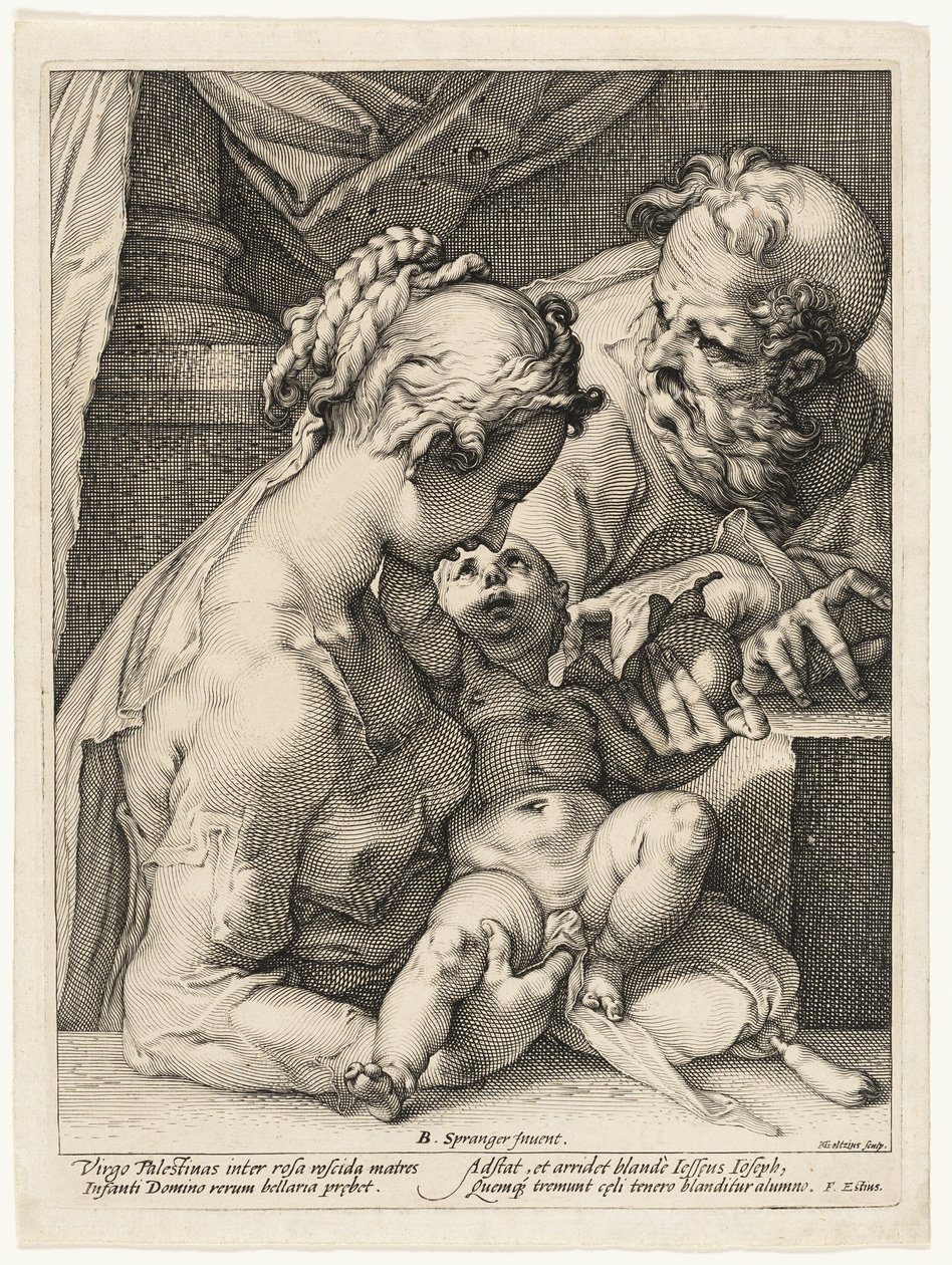 La Sacra Famiglia da Hendrick Goltzius