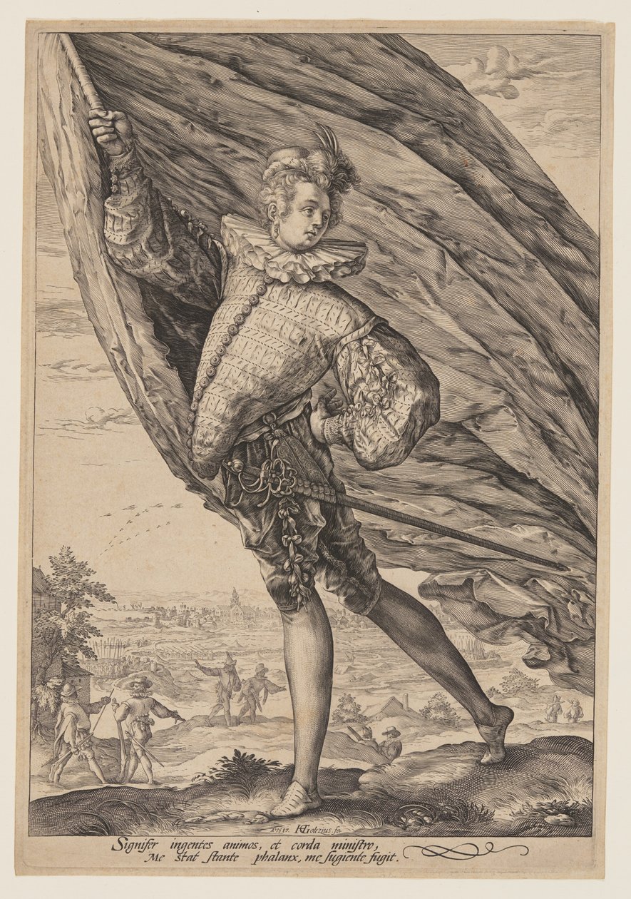 Il portatore dello stendardo da Hendrick Goltzius