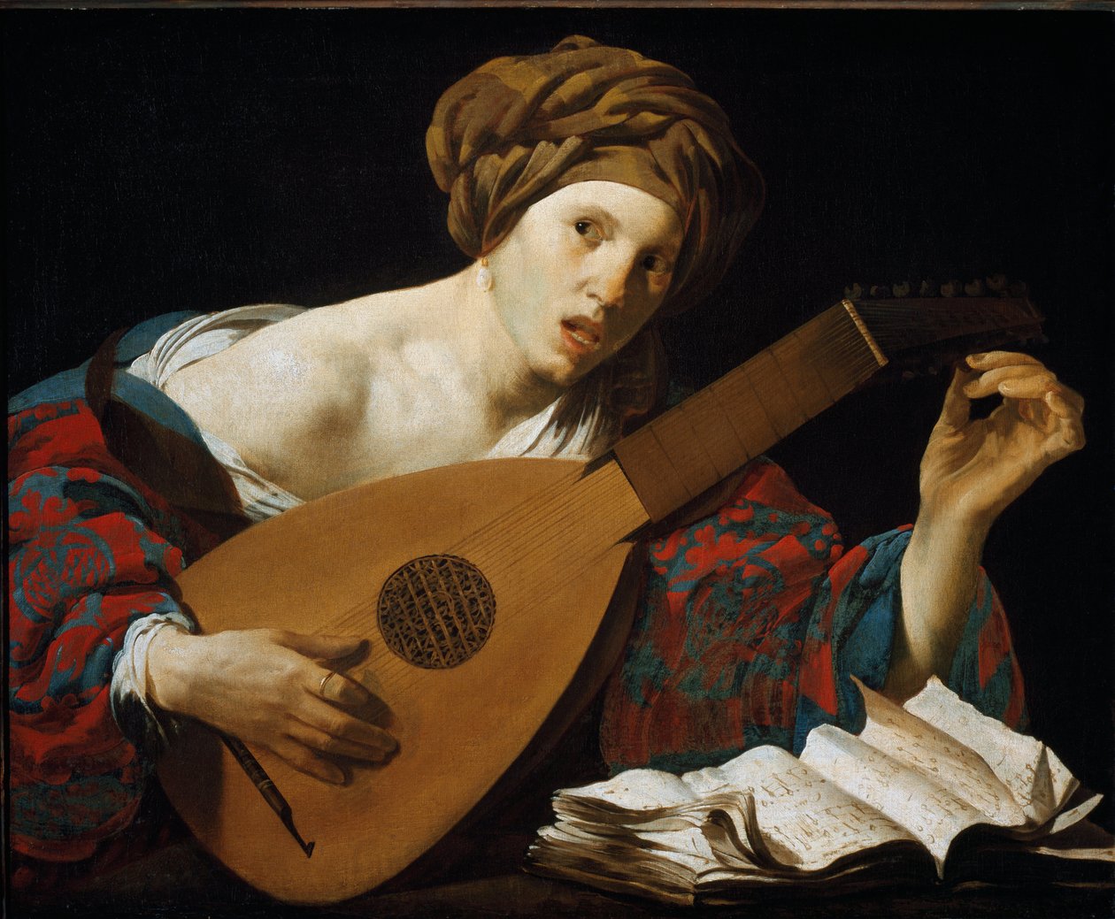 Un Suonatore di Liuto da Hendrick Jansz Terbrugghen