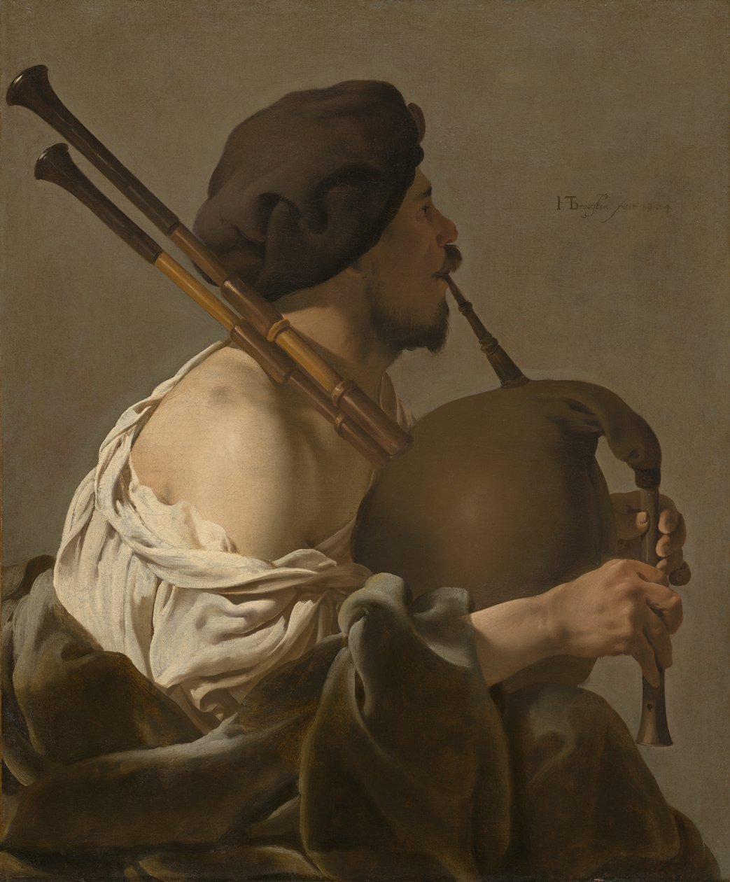 Suonatore di cornamusa da Hendrick ter Brugghen