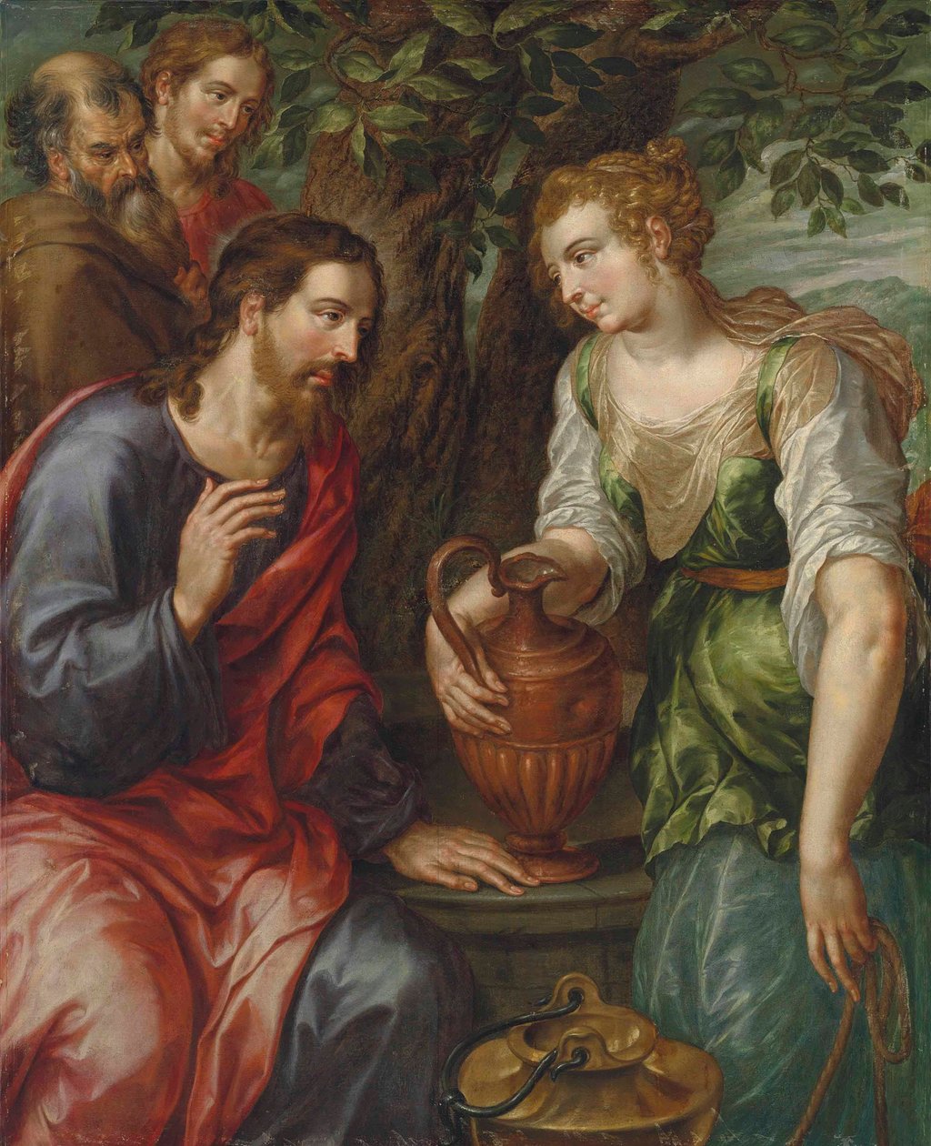 Cristo e la donna di Samaria da Hendrick de Clerck