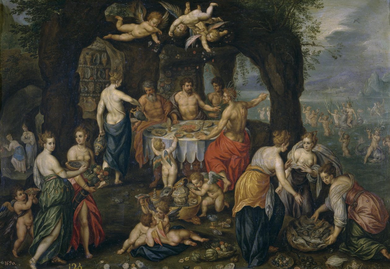 Il banchetto di Acheloo da Hendrick de Clerck