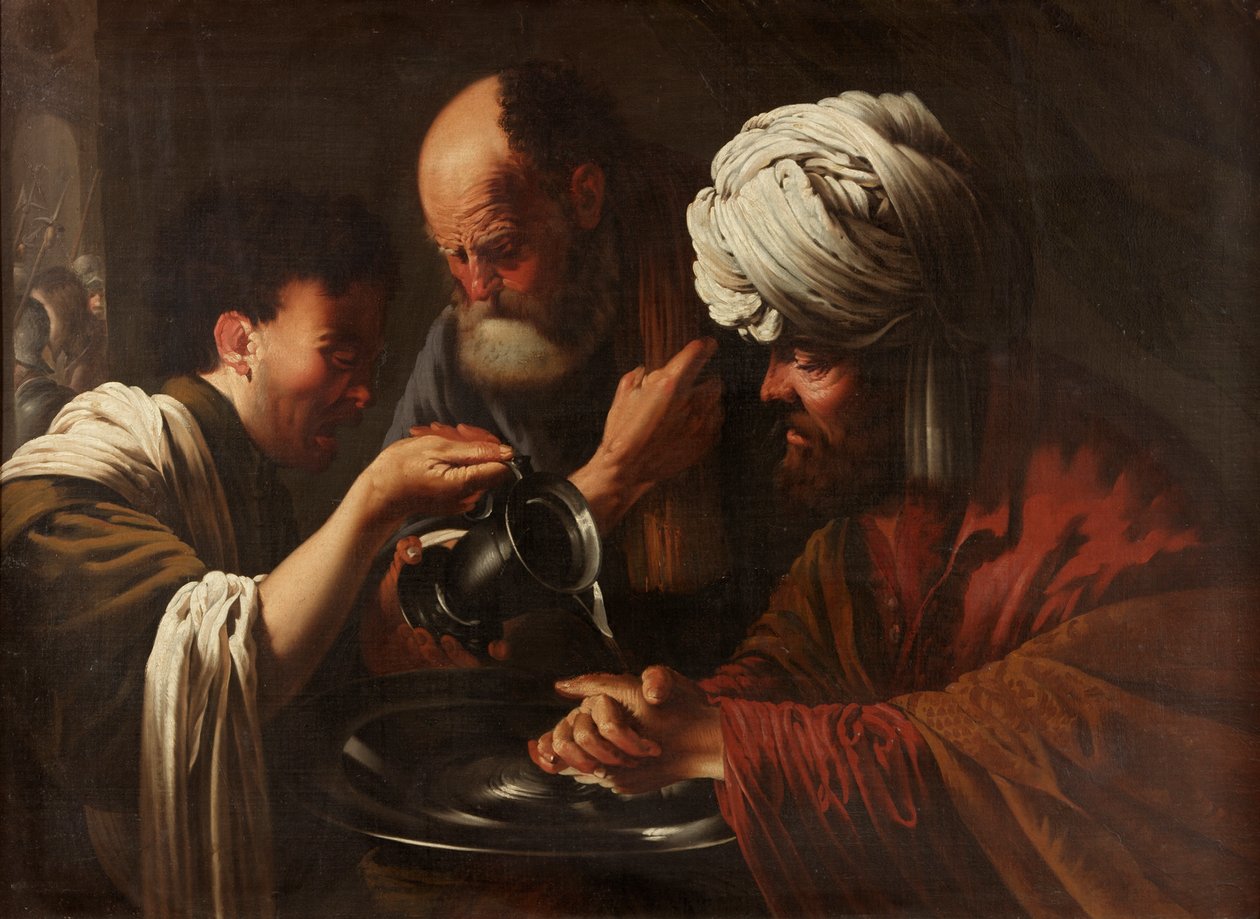 Pilato si lava le mani, c.1615-1628 da Hendrick ter Brugghen