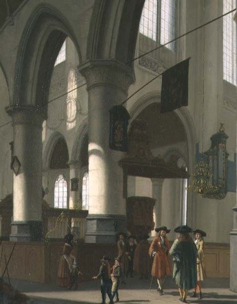 Interno di una chiesa da Hendrick van Streeck