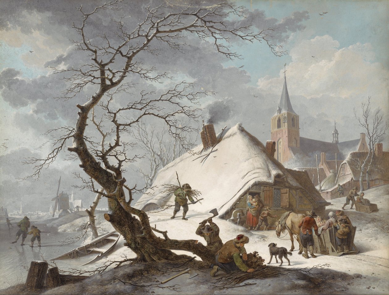 Scena invernale da Hendrick de Meyer