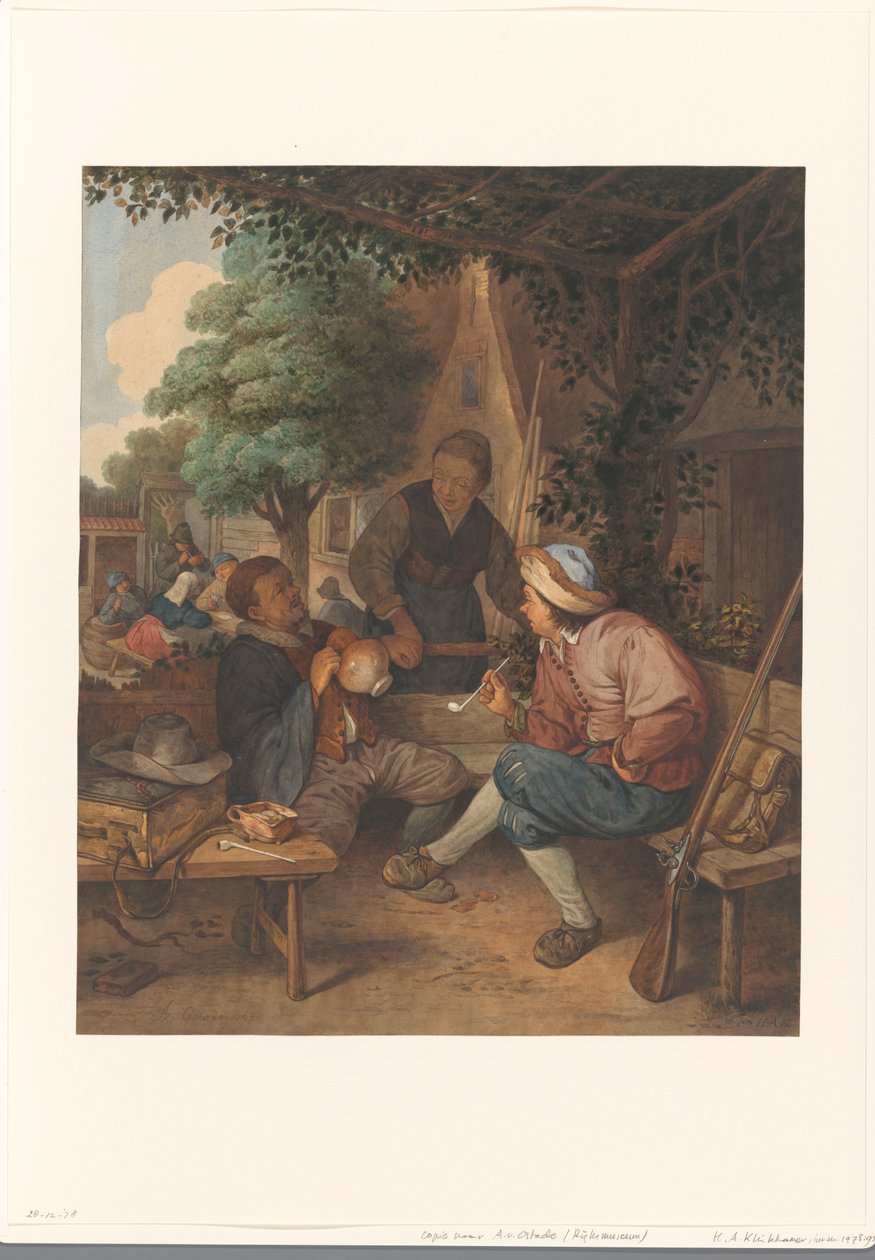 Viaggiatori a riposo da Hendrik Abraham Klinkhamer
