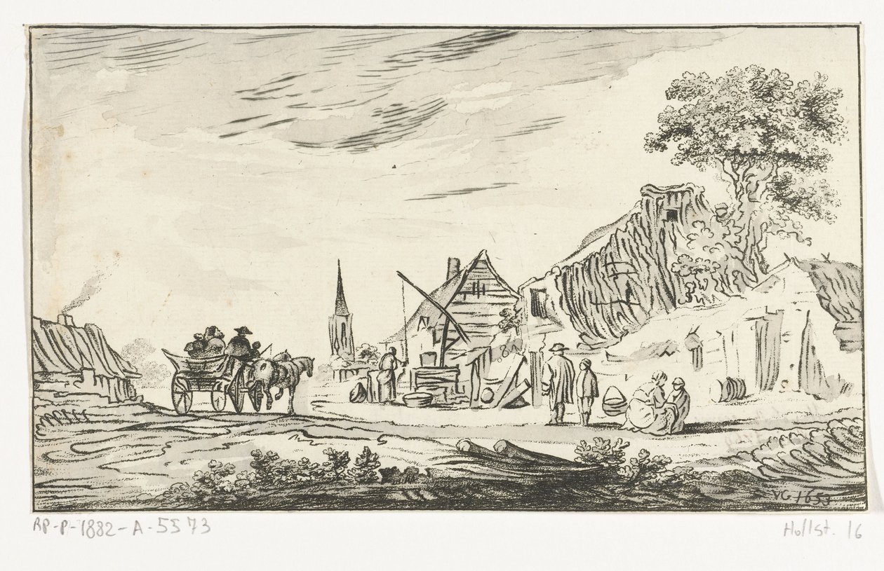 Veduta del villaggio da Hendrik Busserus