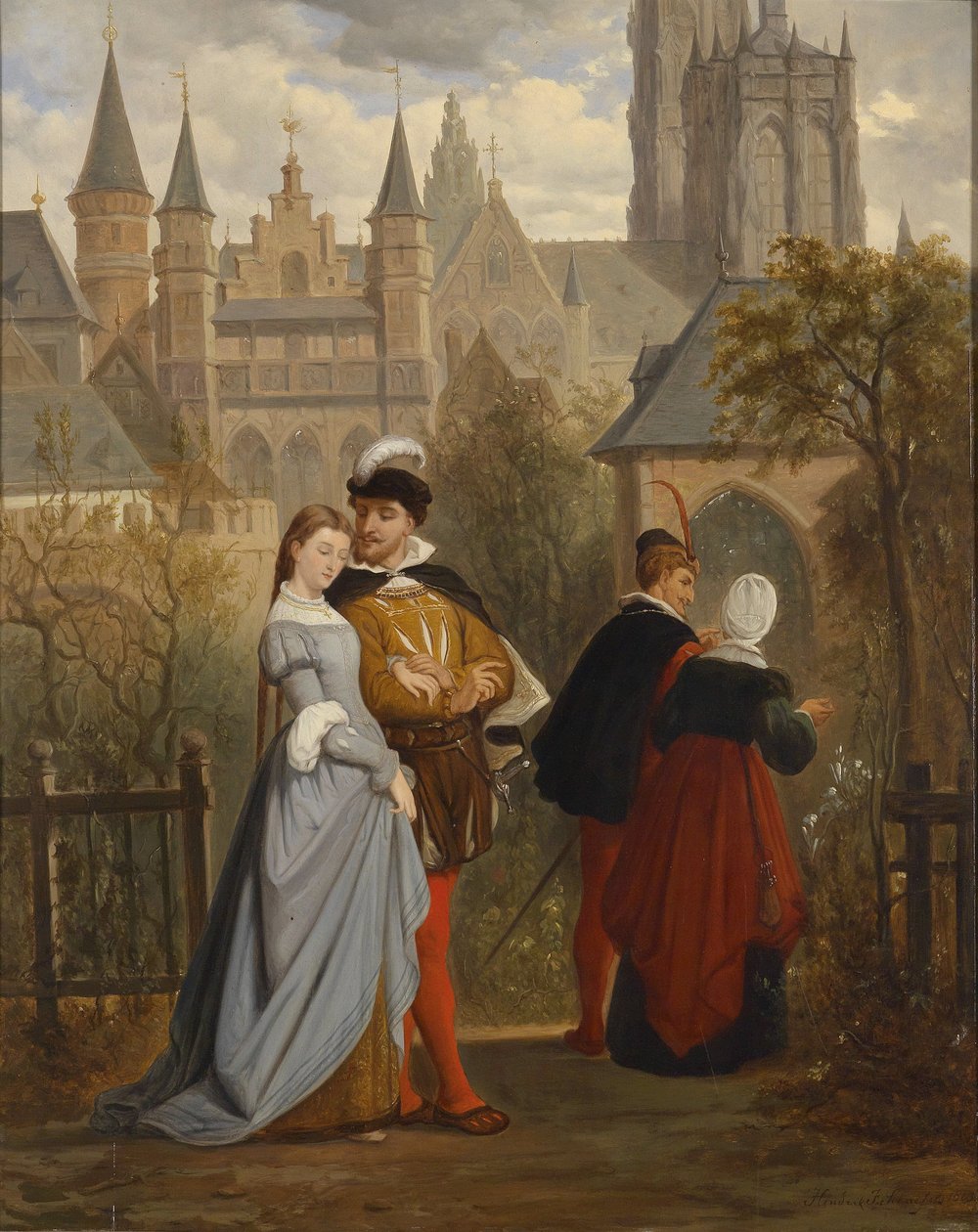 Scena dal Faust di Goethe da Hendrik Frans Schaefels