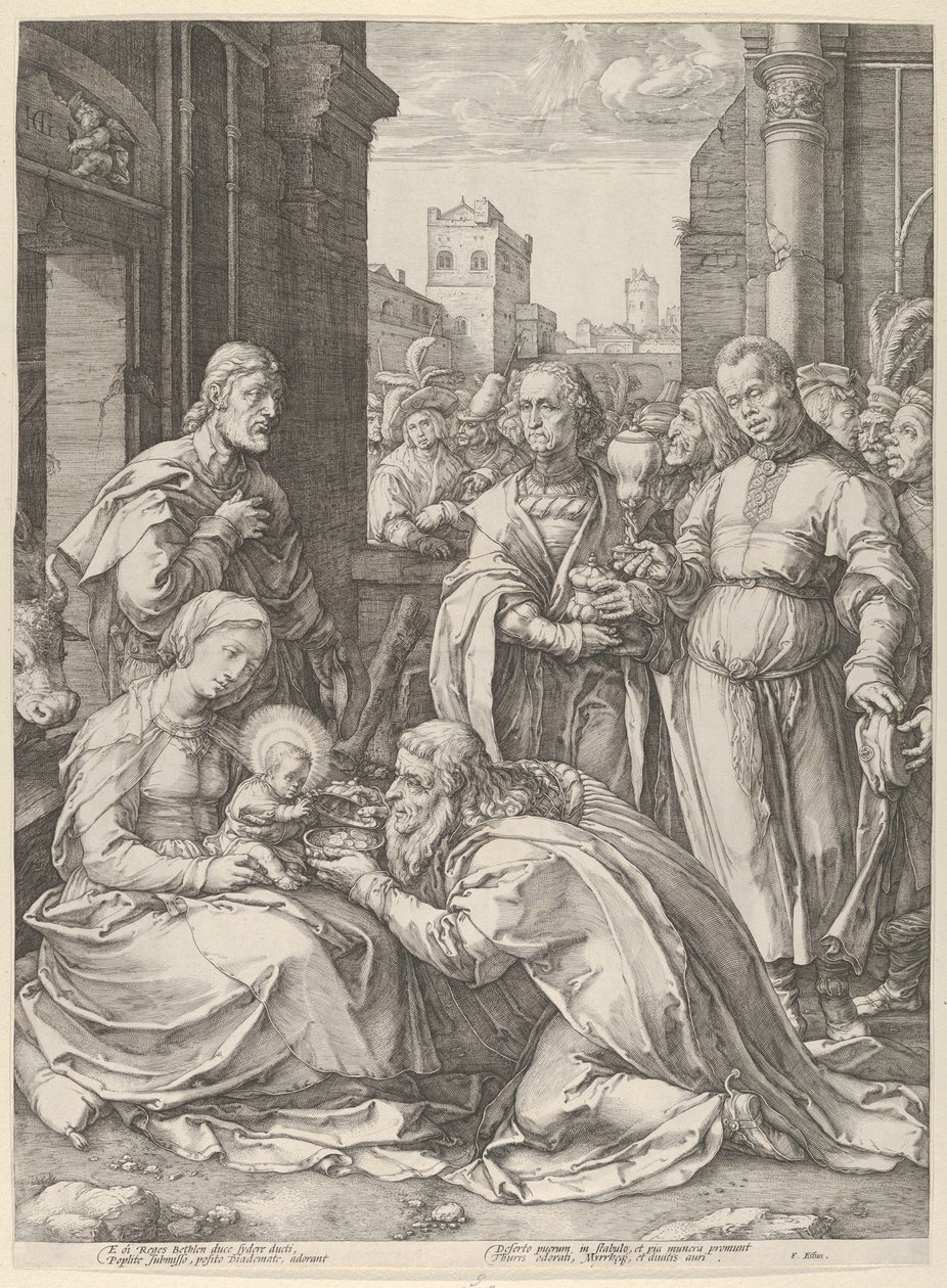Adorazione dei Magi da Hendrik Goltzius