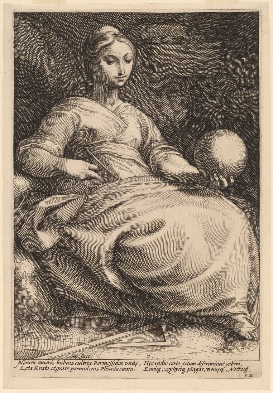 Erato da Hendrik Goltzius