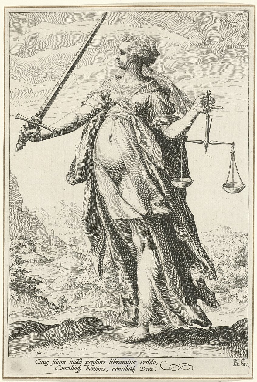 Equità Giustizia da Hendrik Goltzius