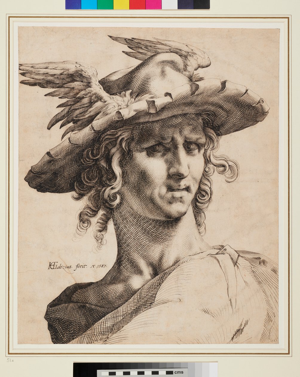 Testa di Mercurio da Hendrik Goltzius