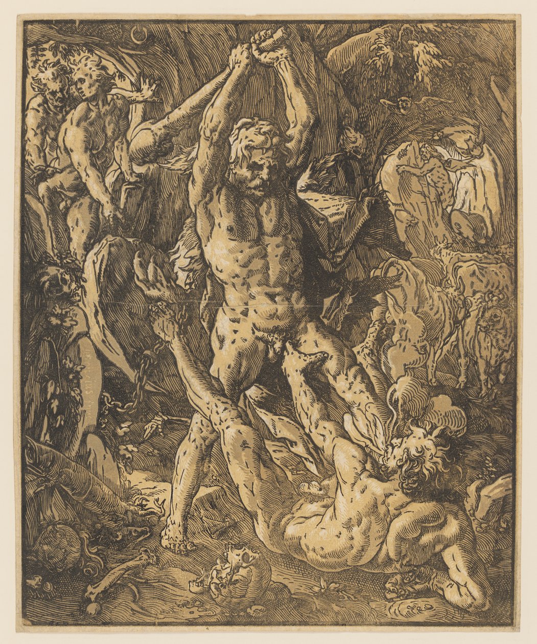 Ercole uccide Caco da Hendrik Goltzius