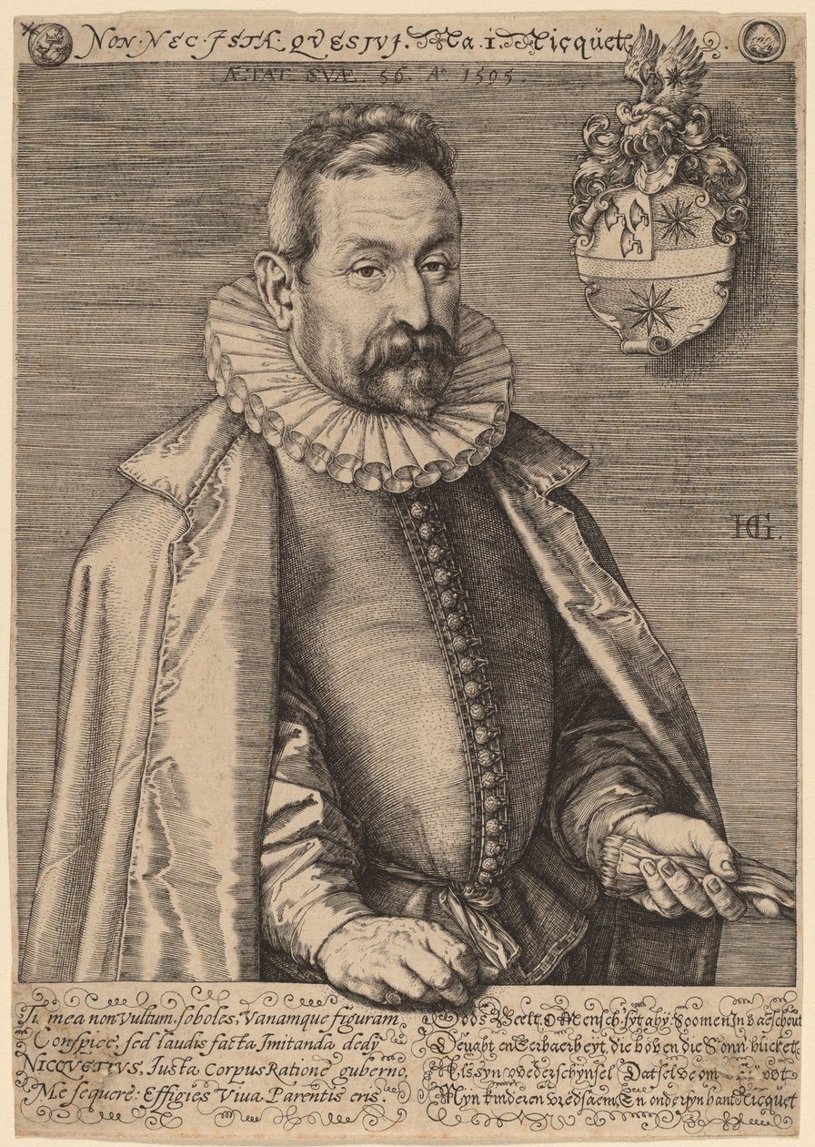 Jan Nicquet da Hendrik Goltzius