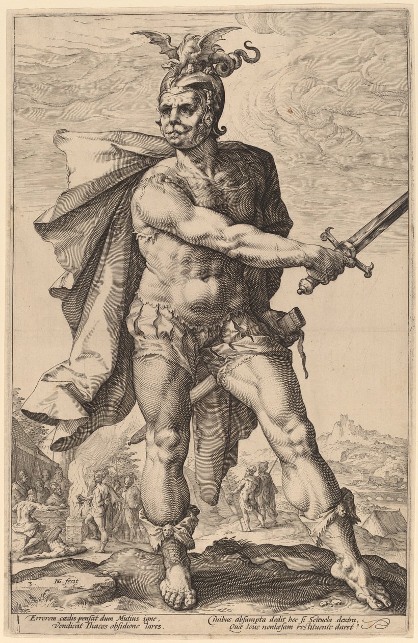 Muzio Scevola da Hendrik Goltzius