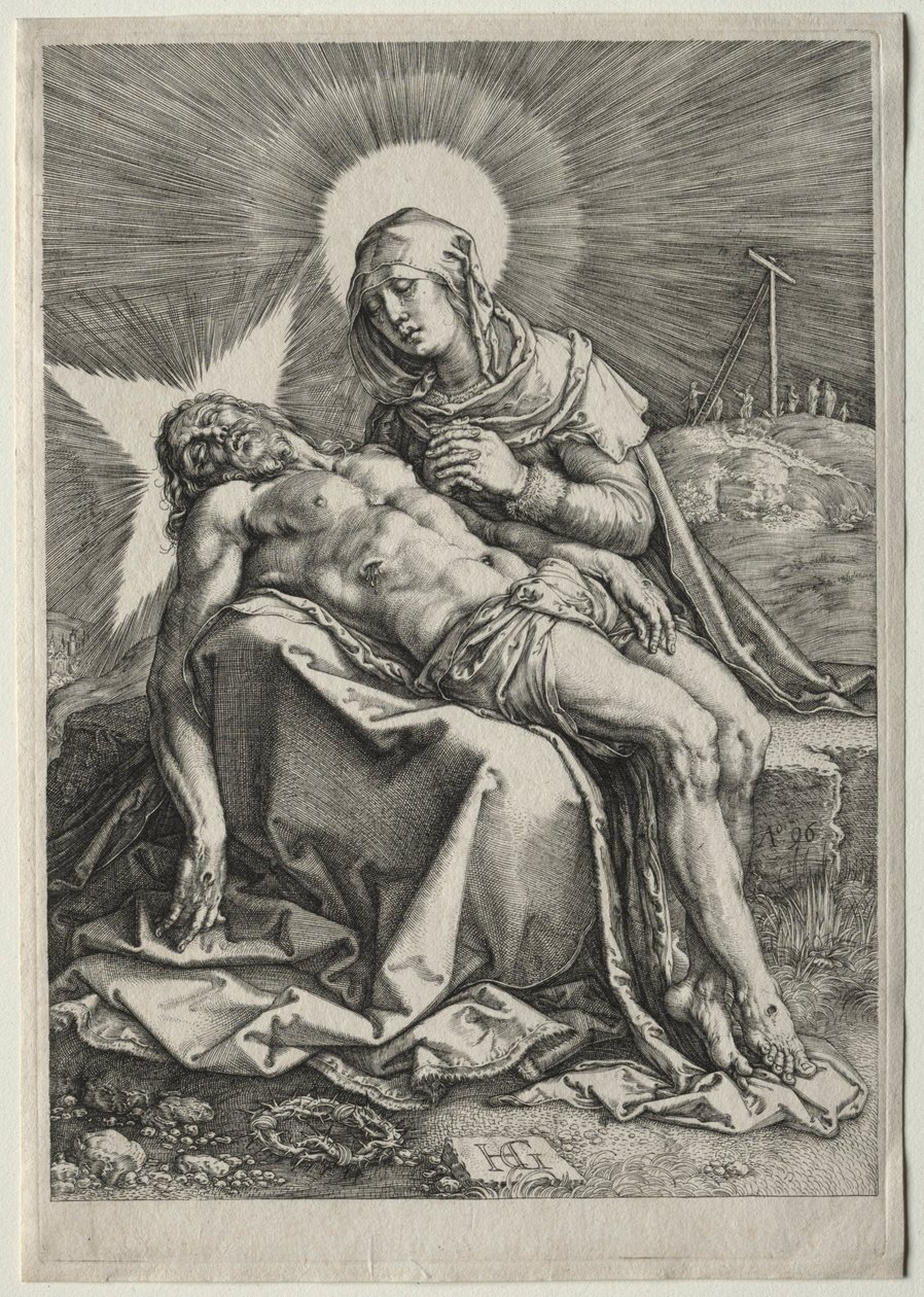 Pietà, 1596 da Hendrik Goltzius