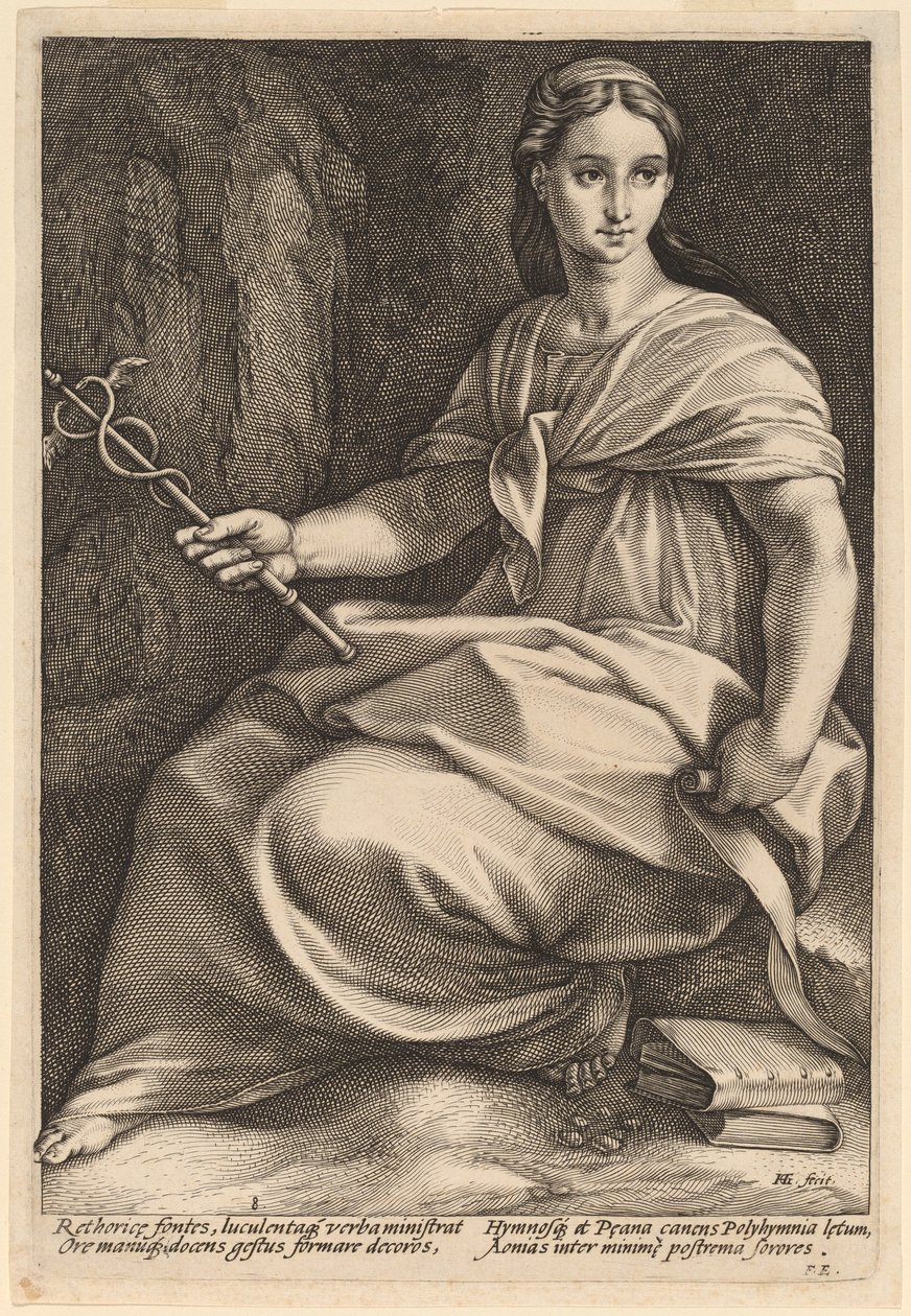 Polimnia da Hendrik Goltzius