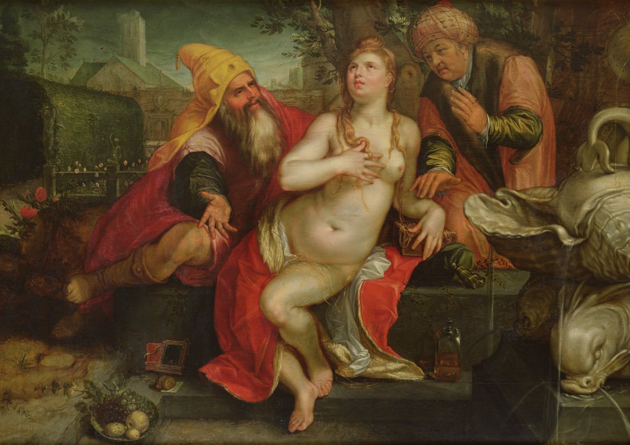 Susanna e i vecchioni, 1607 da Hendrik Goltzius