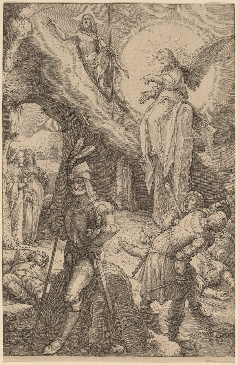 La resurrezione da Hendrik Goltzius