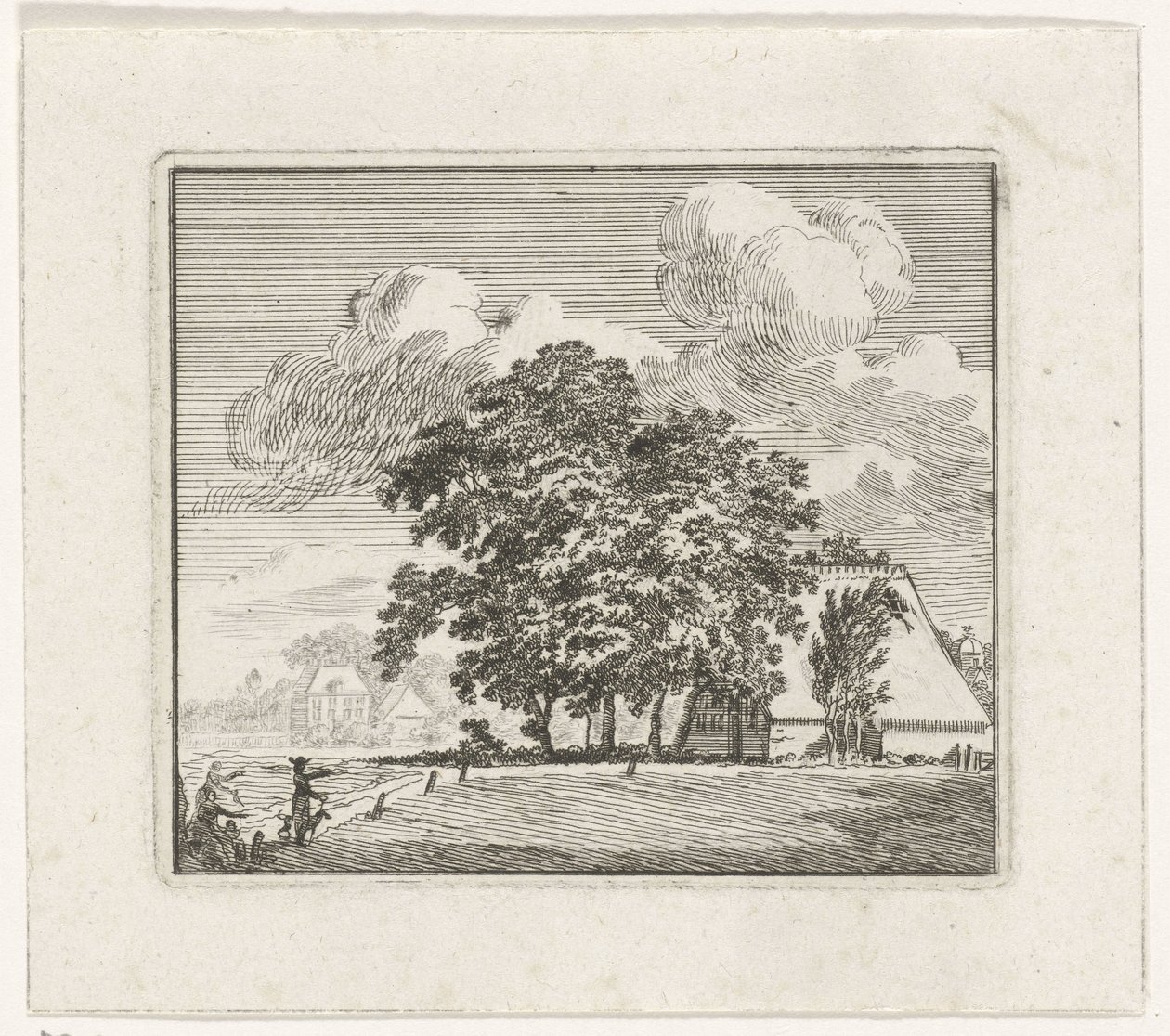 Fattoria in un paesaggio da Hendrik Hoogers