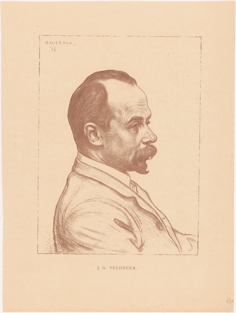 Ritratto di Jacobus Gerardus Veldheer da Hendrik Johannes Haverman
