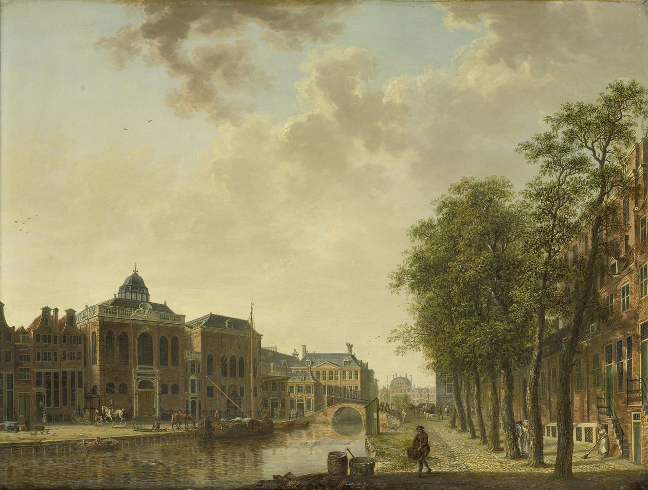 Veduta del Houtmarkt, Amsterdam da Hendrik Keun (attributed to)