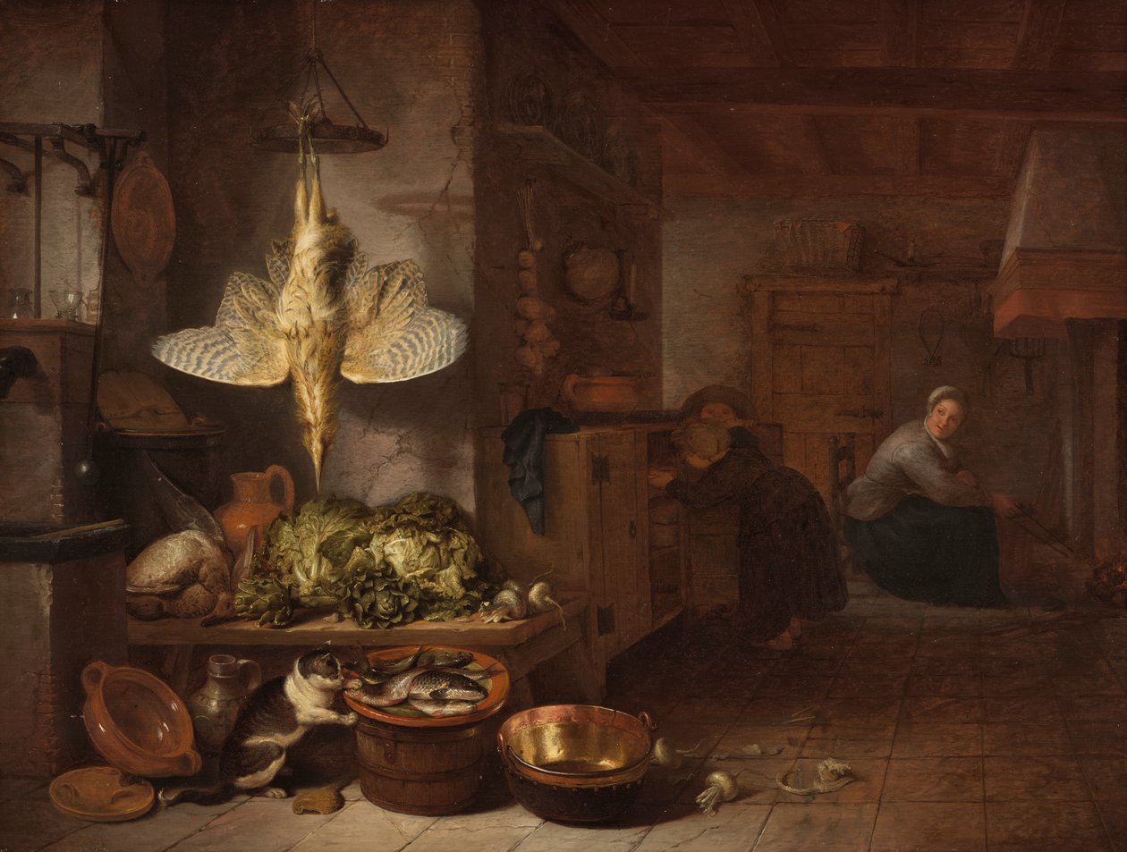 Una cucina da Hendrik Martensz. Sorgh