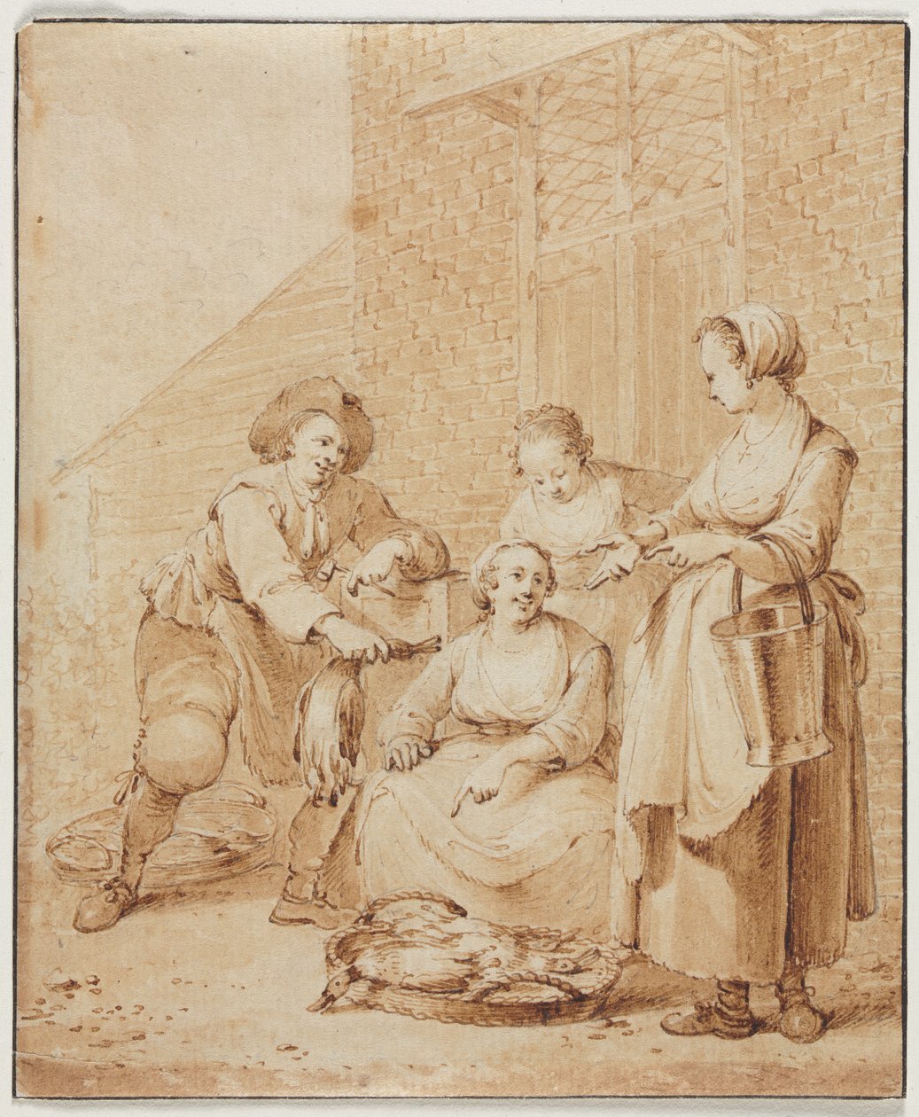 La donna del pollame da Hendrik Meijer