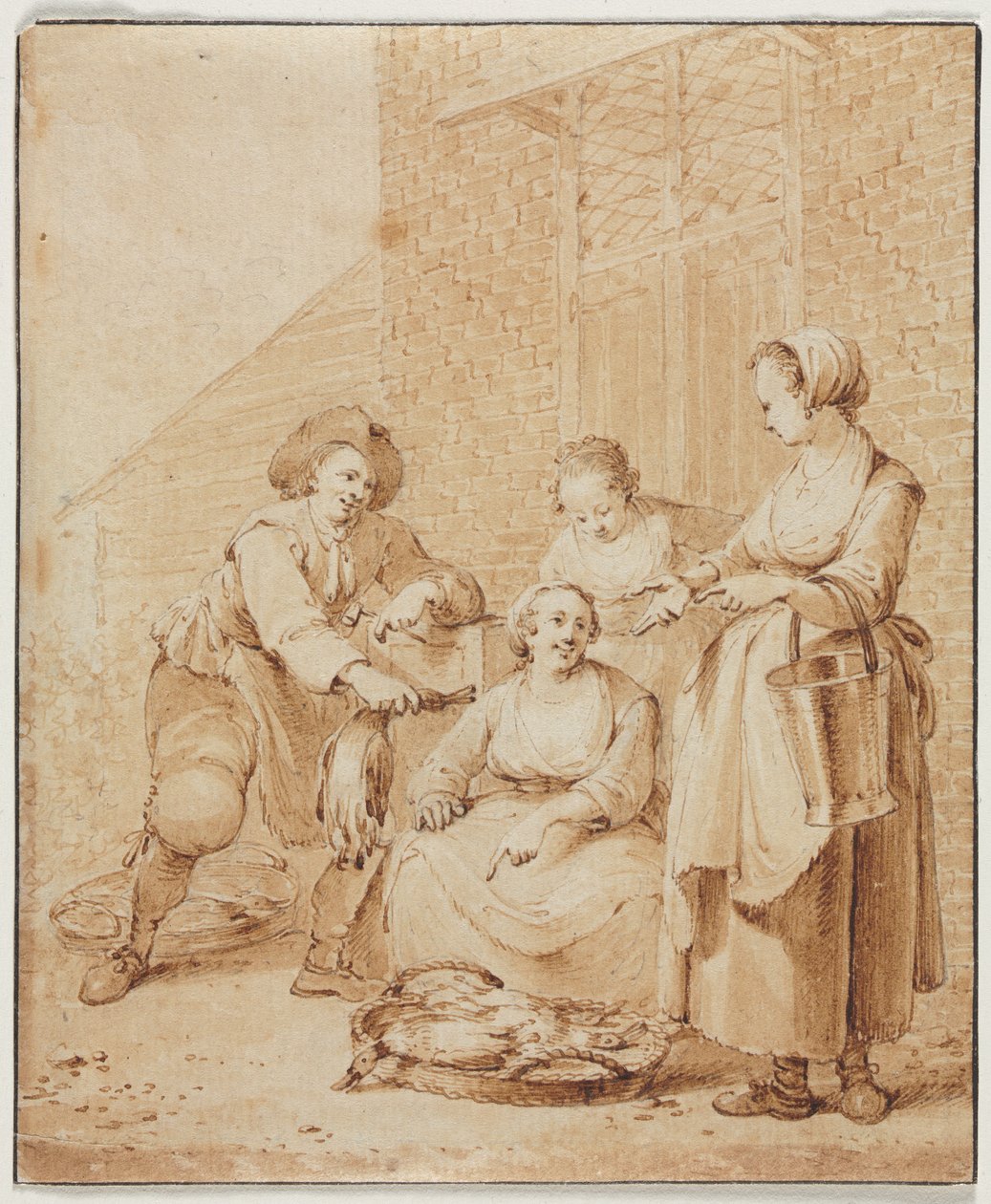 La Donna del Pollame, seconda metà del XVIII secolo da Hendrik Meijer