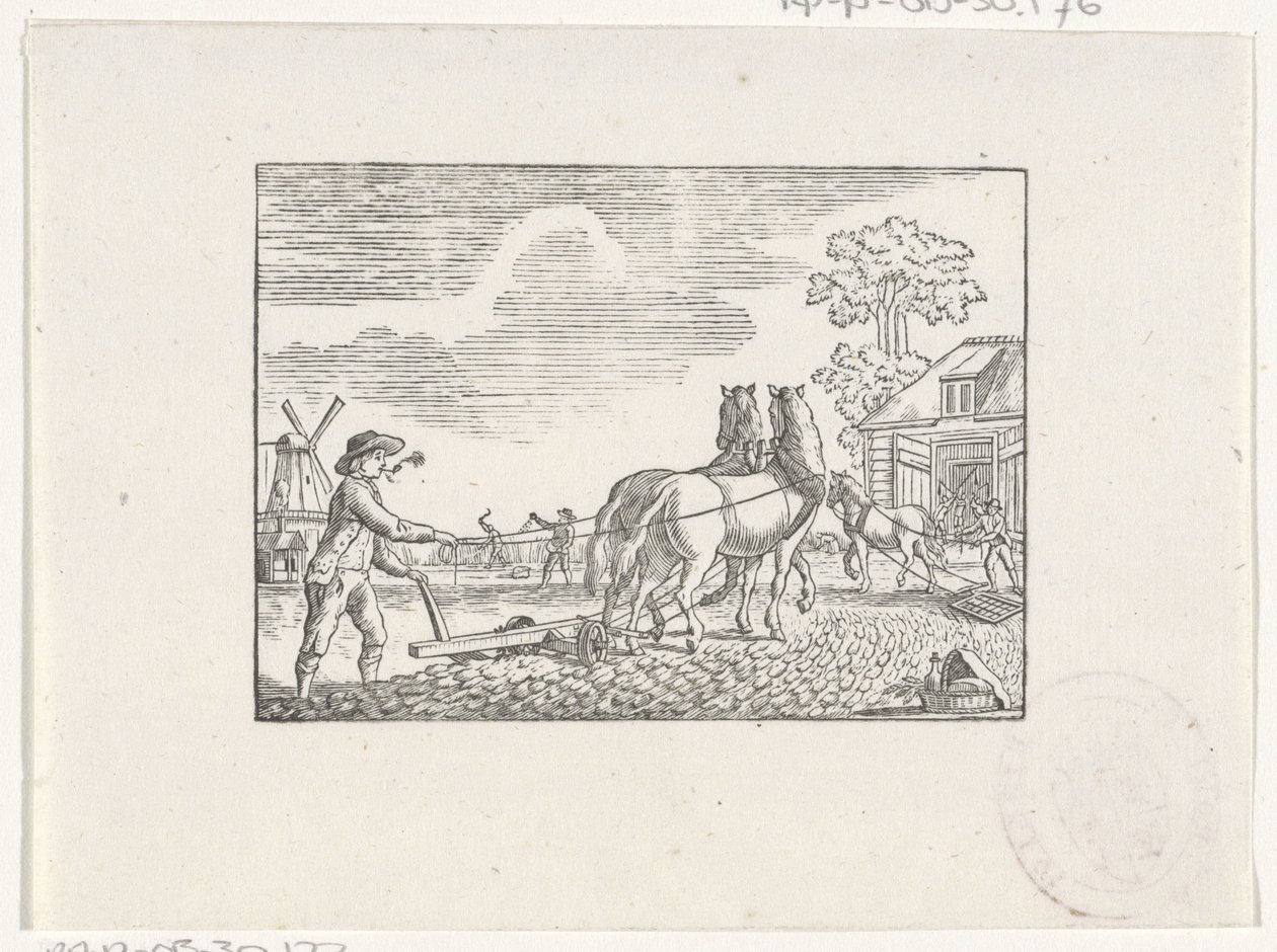 Lavoratori agricoli al lavoro da Hendrik Numan