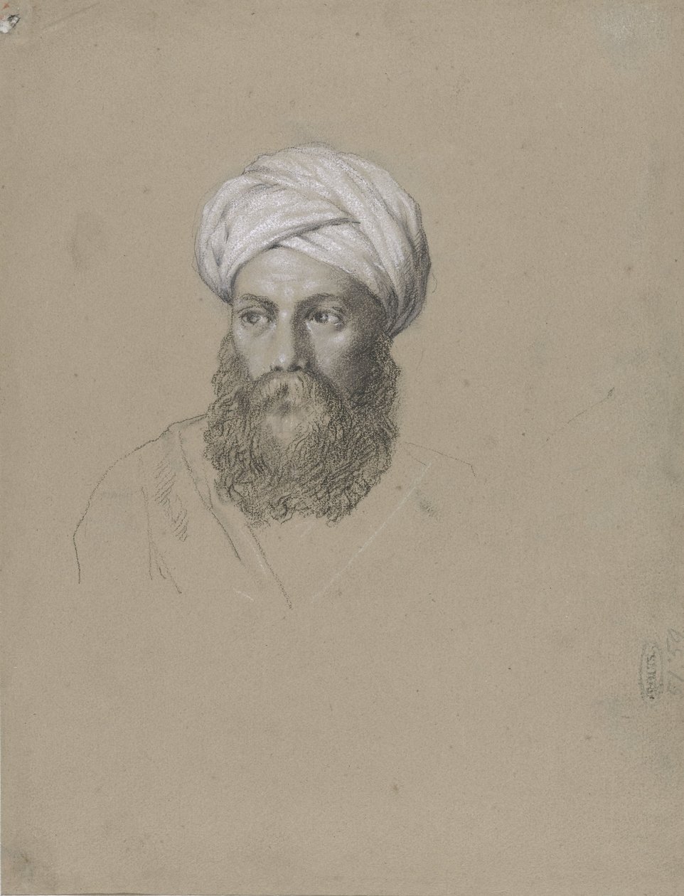 Testa di un arabo con turbante da Hendrik Willem Cramer