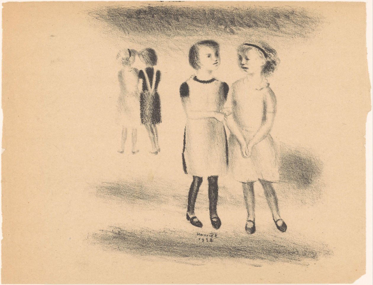 Ragazze per strada da Henk Henriët