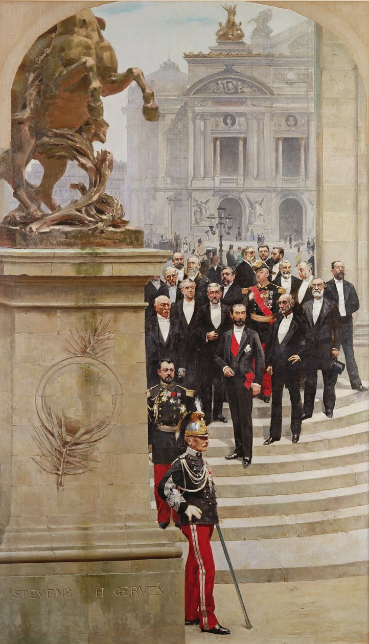 Il presidente Sadi Carnot (1837-94) e il suo governo davanti all
